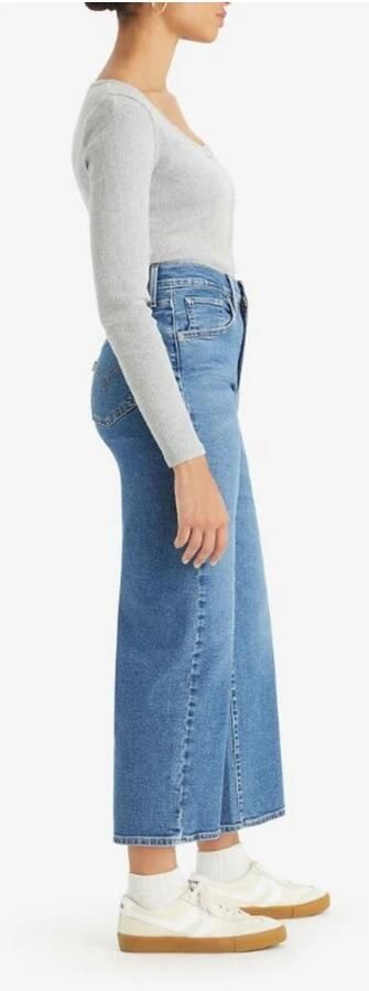 Levi's 300 High rise wide leg jeans met verkort model - Foto 3