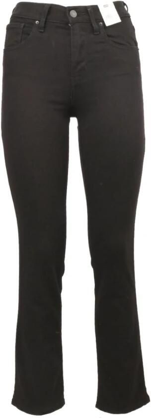 Levi's 724 high rise straight fit jeans black sheep - Foto 6