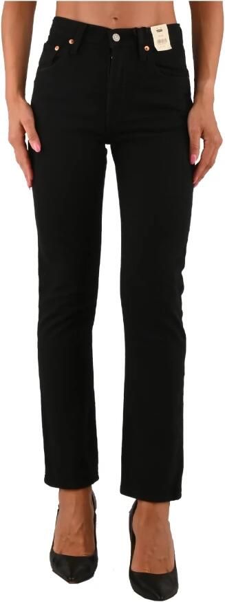 Levi's Zwarte effen jeans met ritssluiting en knoopsluiting Black Dames - Foto 13