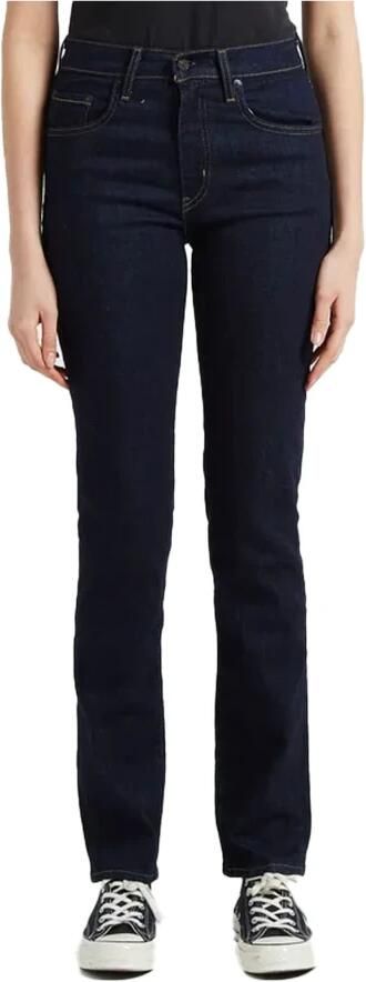 Levi's 724 high waist straight leg jeans dark blue denim - Foto 10