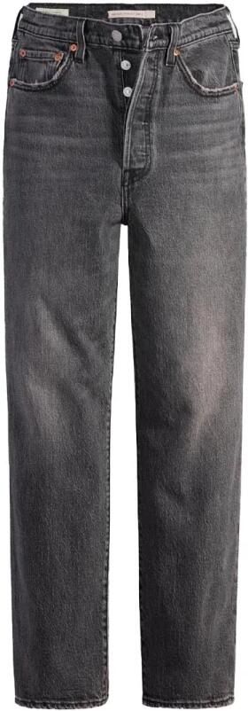 Levi's Zwarte effen jeans met ritssluiting en knoopsluiting Black Dames - Foto 9