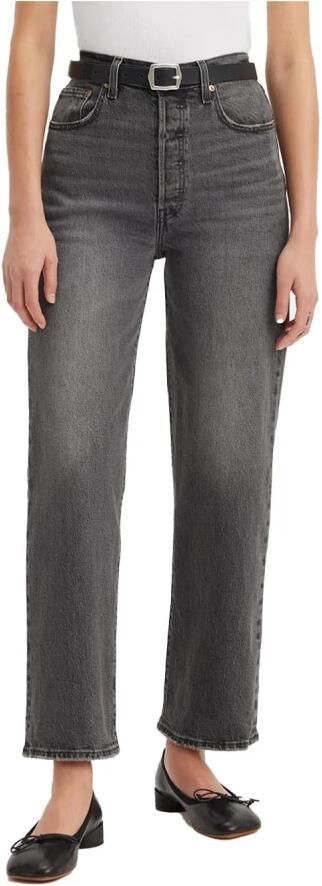 Levi's Zwarte effen jeans met ritssluiting en knoopsluiting Black Dames - Foto 5