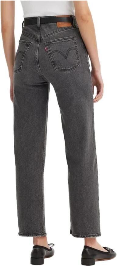 Levi's Zwarte effen jeans met ritssluiting en knoopsluiting Black Dames - Foto 3