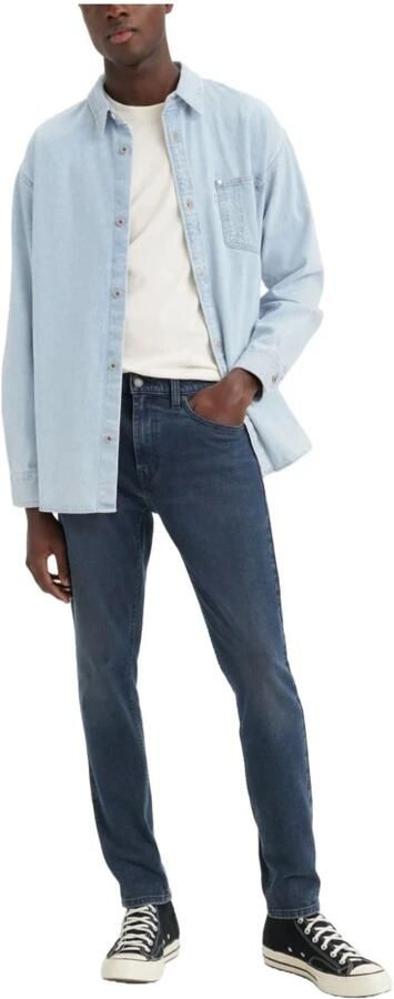 Levi's Indigo Blauwe Low-Rise Slim-Fit Jeans Blue Heren - Foto 5