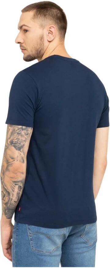 Levi's Blauwe Logo Tee Klassieke Crew Neck Blue Heren - Foto 11