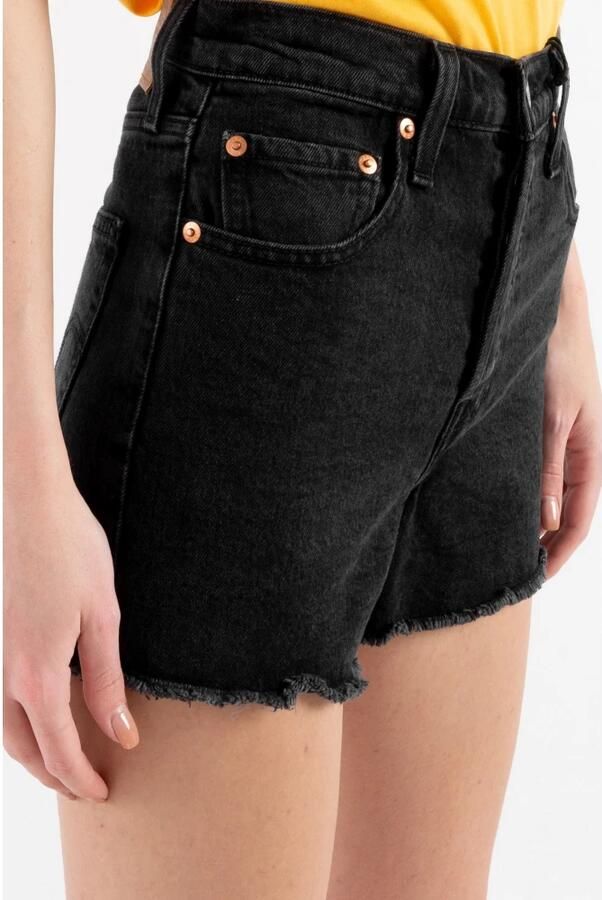 Levi's Bermuda 501 Mid Thigh Short Met franje bij de zoom - Foto 3