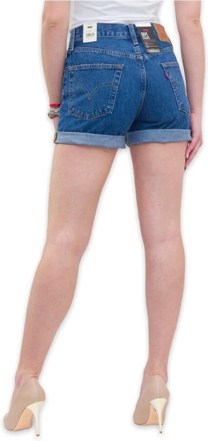 Levi's Jeansshort 501 Short Long Met knoopsluiting en omslagzoom - Foto 4