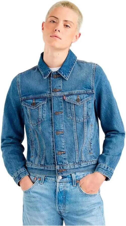 Levi's Uni-benen uni volwassen 29945 0063 Originele trucker-botter donker Blauw Unisex - Foto 4