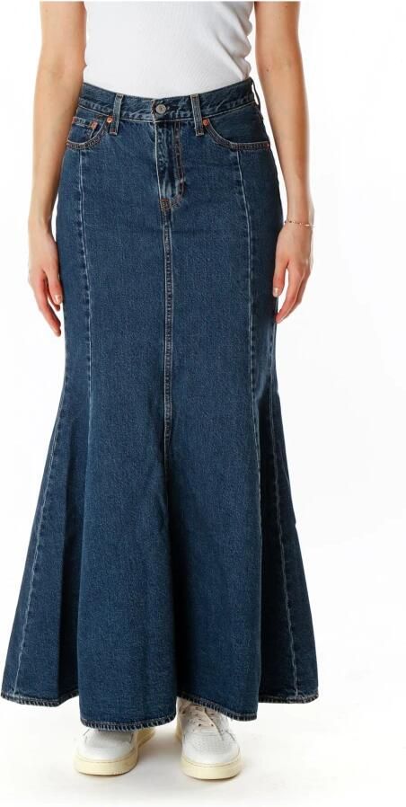 Levi's Jeansrok met riemlussen model 'MERMAID' - Foto 4