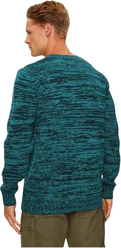 Levi's gemêleerde trui met wol groen blauw - Foto 3