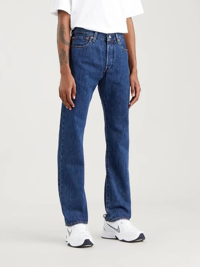 Levi's Originele 501 Heren Jeans Lente Zomer Collectie Blue Heren - Foto 4