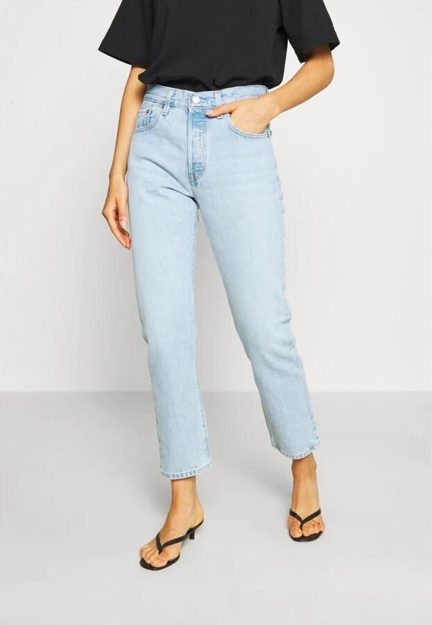Levi's Blauwe Katoenen 5-Pocket Jeans voor Vrouwen Blue Dames - Foto 8