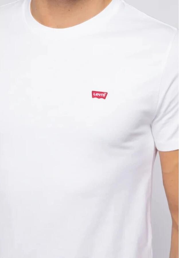 Levi's Knisperend Wit Logo T-Shirt Ronde Hals White Heren - Foto 13