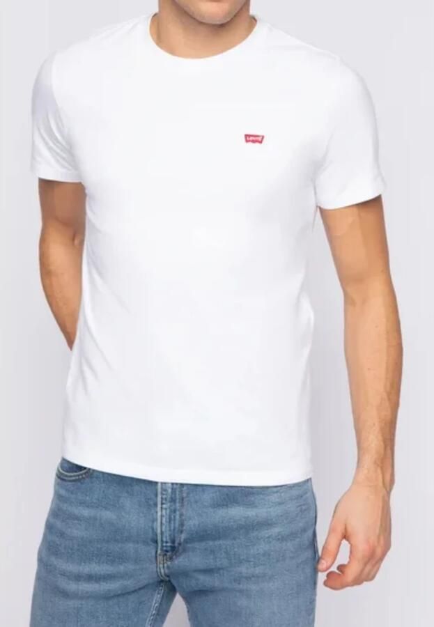 Levi's Knisperend Wit Logo T-Shirt Ronde Hals White Heren - Foto 14