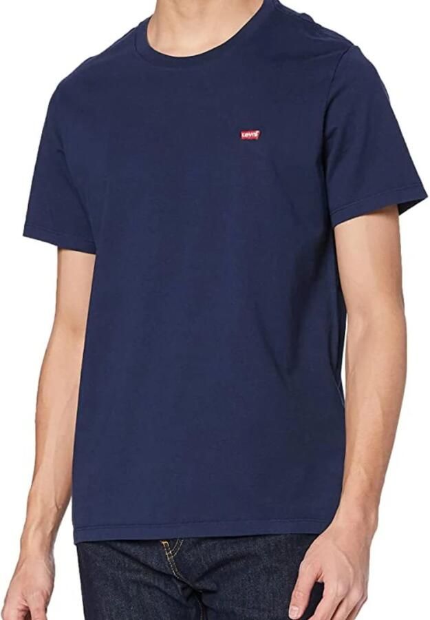 Levi's Heren Korte Mouw Blauw Katoenen T-shirt Blue Heren - Foto 9