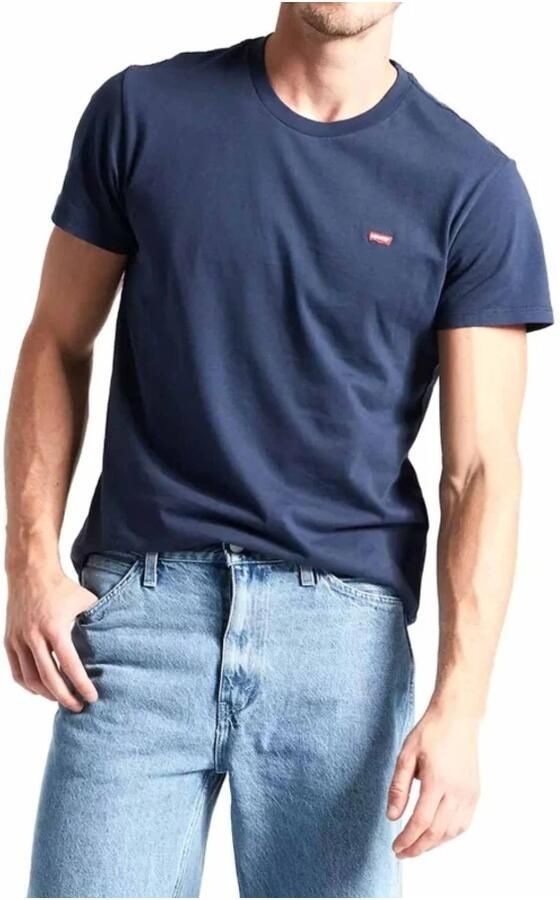 Levi's Heren Korte Mouw Blauw Katoenen T-shirt Blue Heren - Foto 12