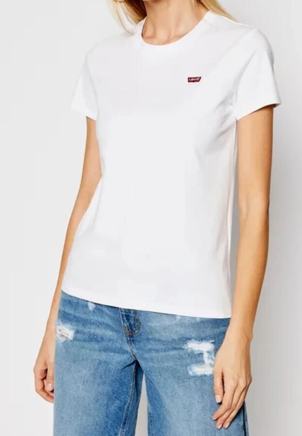 Levi's Stijlvol Logo T-shirt in wit katoen White Dames - Foto 13