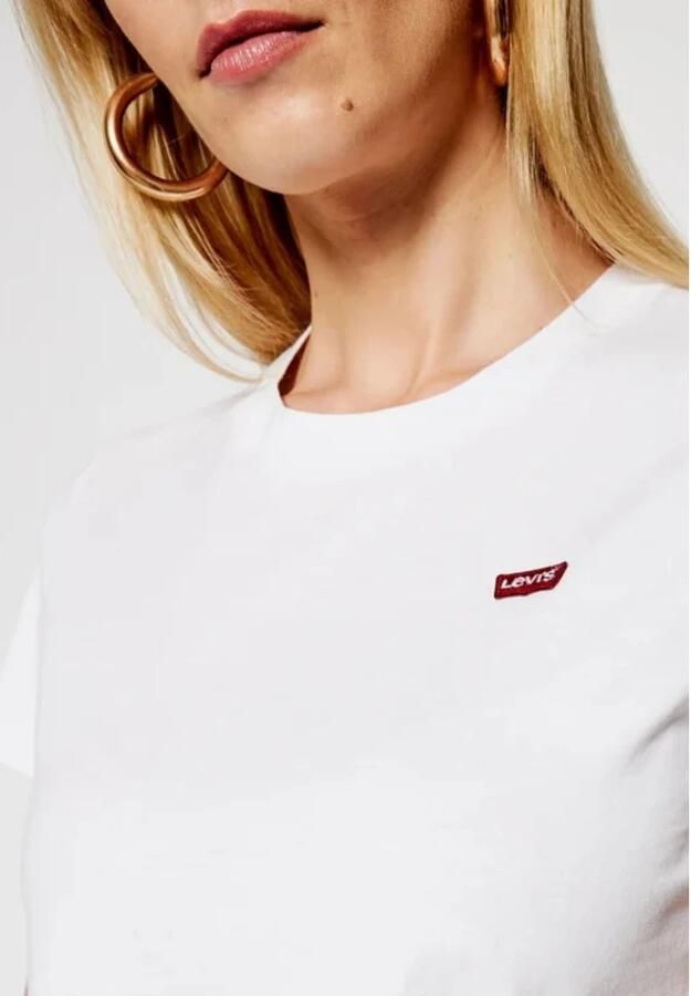 Levi's Stijlvol Logo T-shirt in wit katoen White Dames - Foto 12