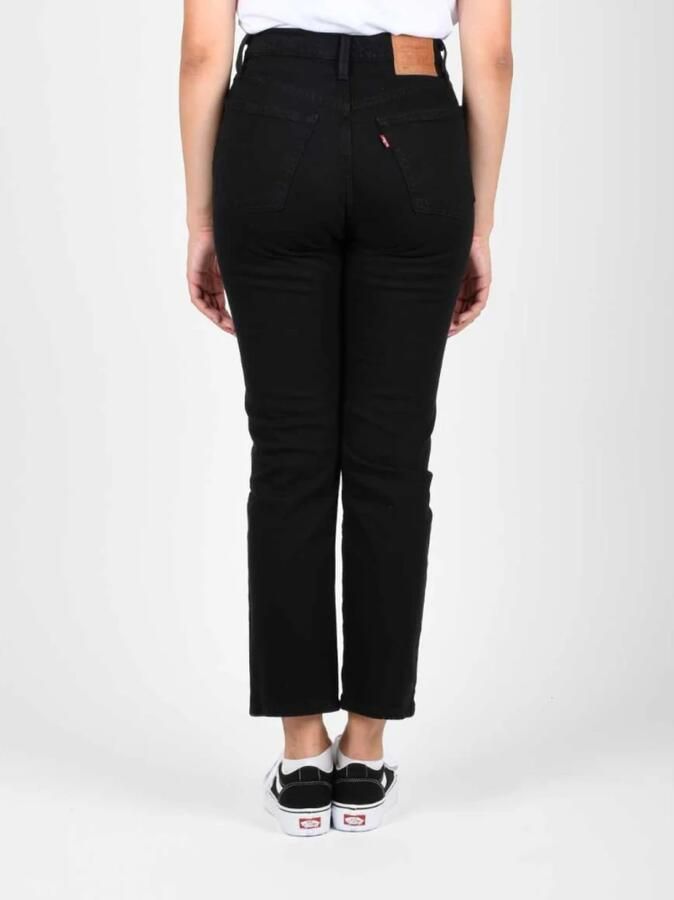 Levi's Zwarte effen jeans met ritssluiting en knoopsluiting Black Dames - Foto 4