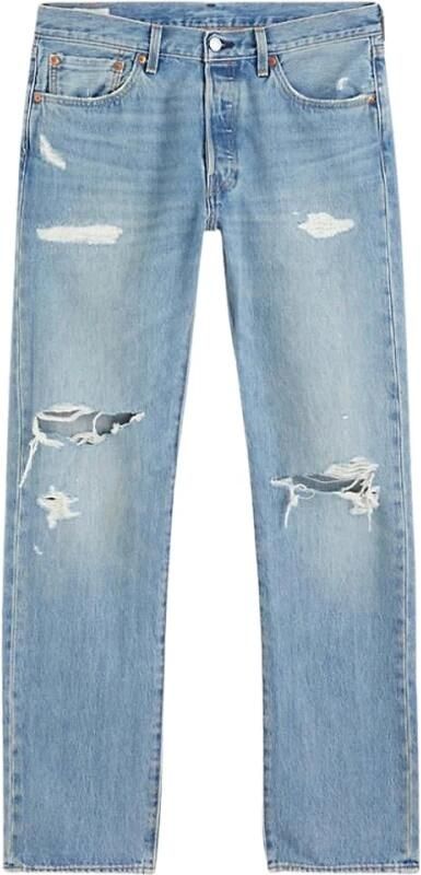 Levi's 501 Originele Z1540 Licht Indigo 00501-3340 Blauw Heren - Foto 8