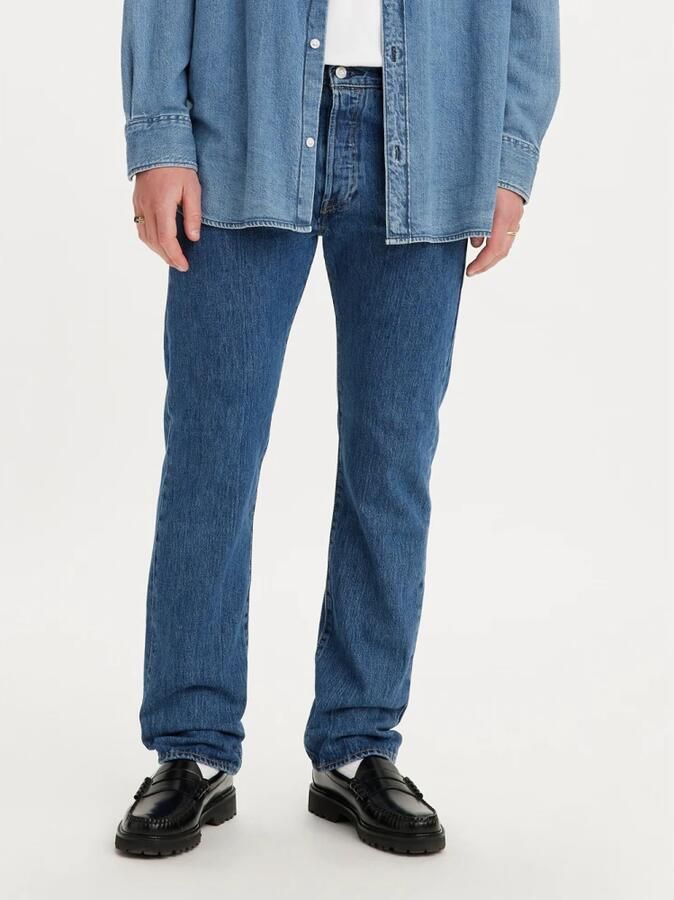 Levi's Originele 501 Heren Jeans Lente Zomer Collectie Blue Heren - Foto 6