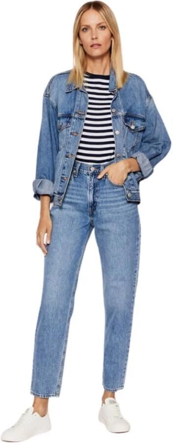 Levi's Hoog getailleerde relaxte jeans met taps toelopende pijpen Blauw Dames - Foto 5