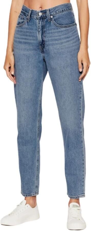 Levi's Hoog getailleerde relaxte jeans met taps toelopende pijpen Blauw Dames - Foto 4