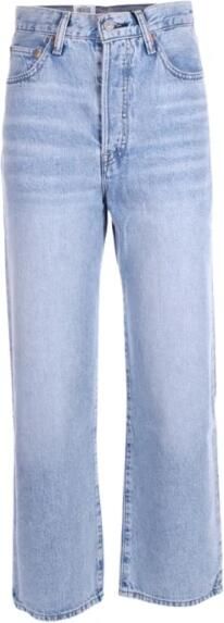 Levi's ribcage high waist straight fit jeans middle road - Foto 13