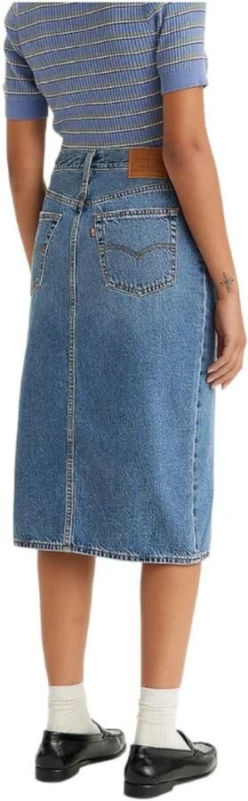 Levi's Denim Rok met Zijsplitten Blue Dames - Foto 2