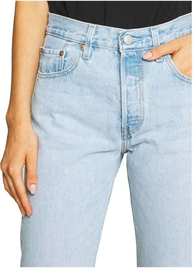 Levi's Blauwe Katoenen 5-Pocket Jeans voor Vrouwen Blue Dames - Foto 10