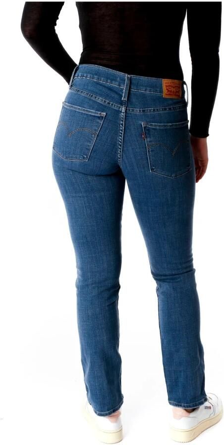 Levi's 300 Shaping straight fit jeans met stretch model '314' 'Water - Foto 2