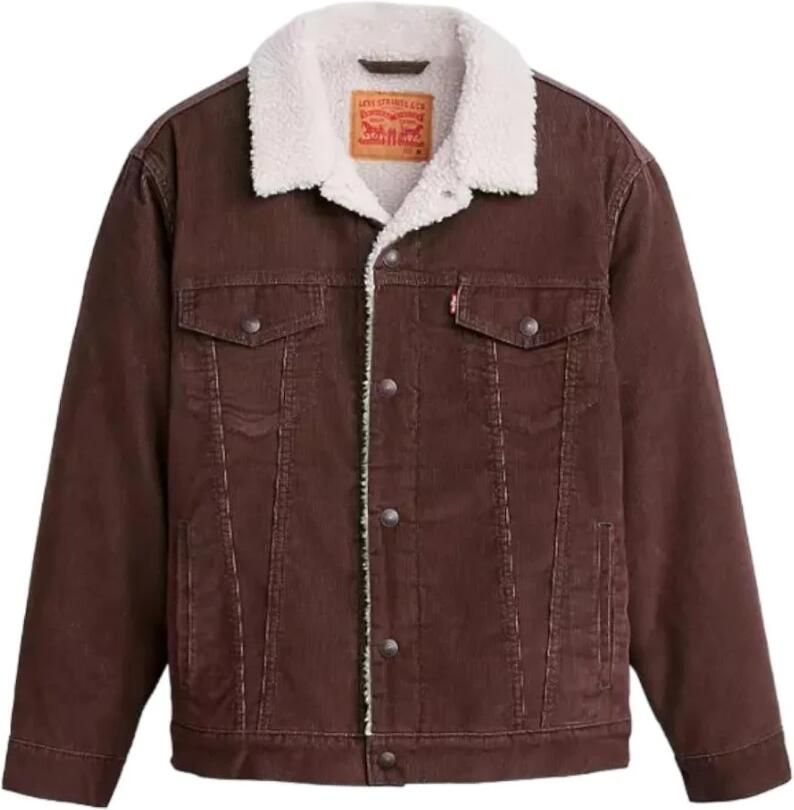 Levi's Sherpa jacket van paspelzakken op de borst - Foto 3