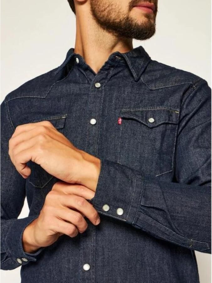 Levi's Barstow Western Standard RED Cast Rinse 85744-0000 Blauw Heren - Foto 5