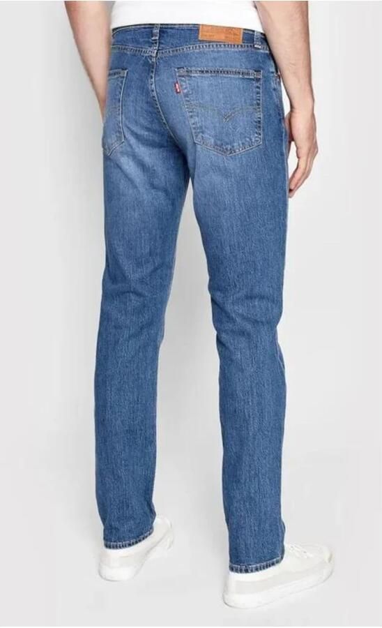 Levi's Blauwe effen jeans met ritssluiting en knoopsluiting Blue Heren - Foto 4
