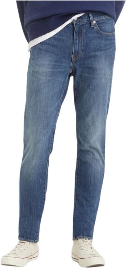 Levi's Slim Fit Blauwe Katoenen Jeans met Gewassen Effect Blue Heren - Foto 5