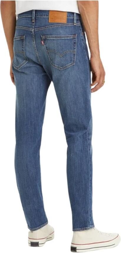 Levi's Slim Fit Blauwe Katoenen Jeans met Gewassen Effect Blue Heren - Foto 3
