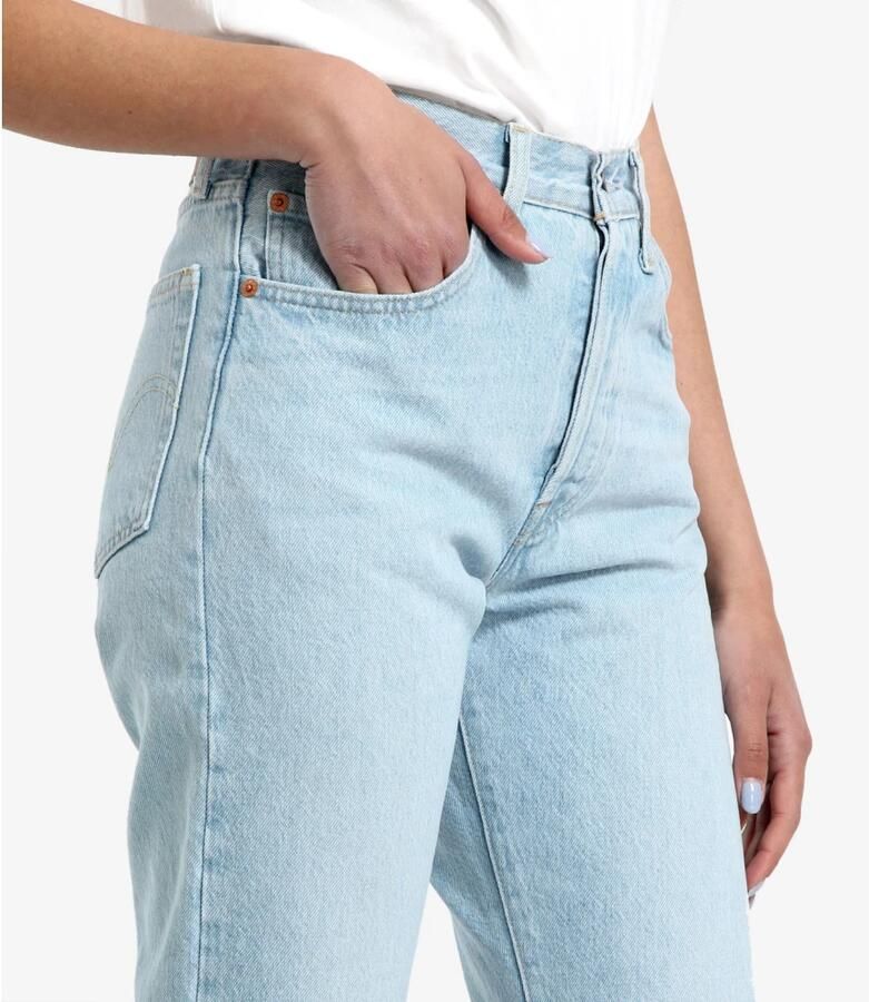 Levi's Blauwe Katoenen 5-Pocket Jeans voor Vrouwen Blue Dames