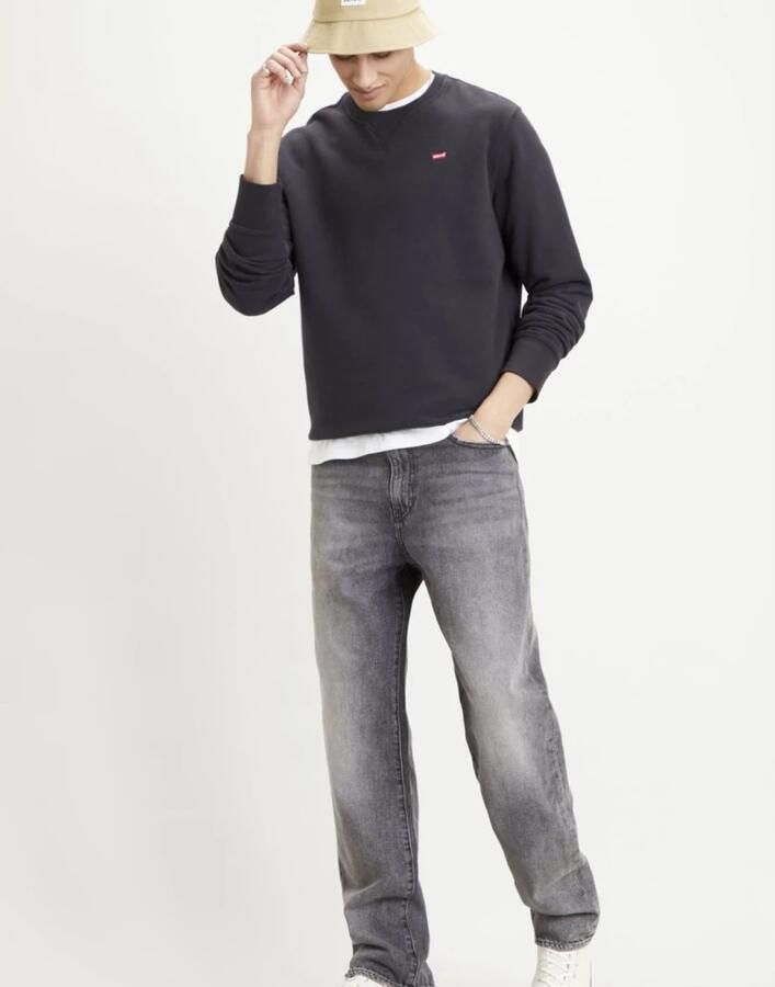 Levi's Klassiek Katoenen Sweatshirt met Ronde Hals Black Heren - Foto 3