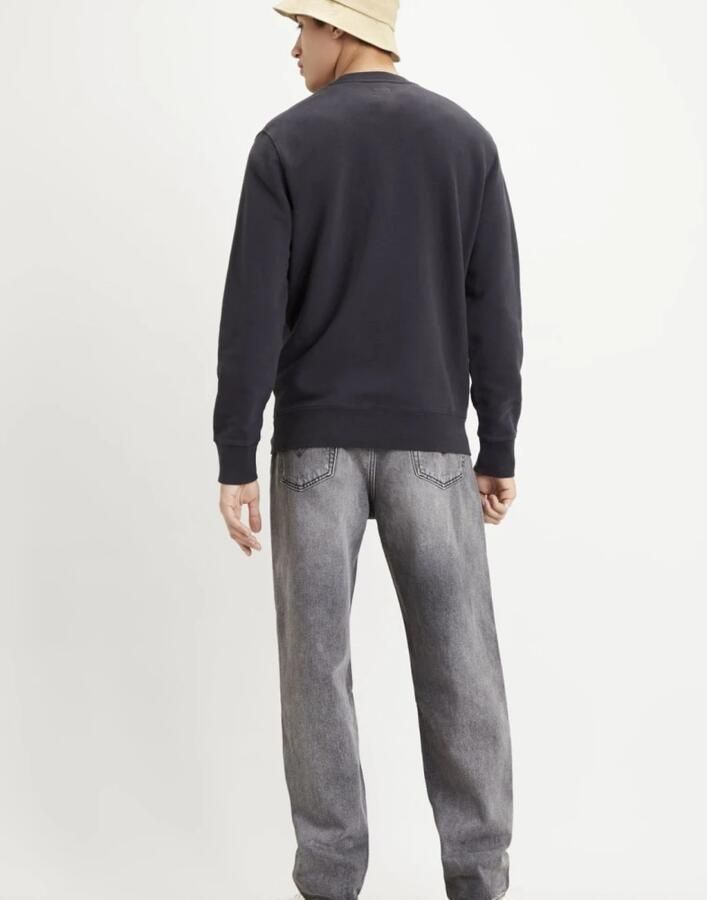 Levi's Klassiek Katoenen Sweatshirt met Ronde Hals Black Heren - Foto 4