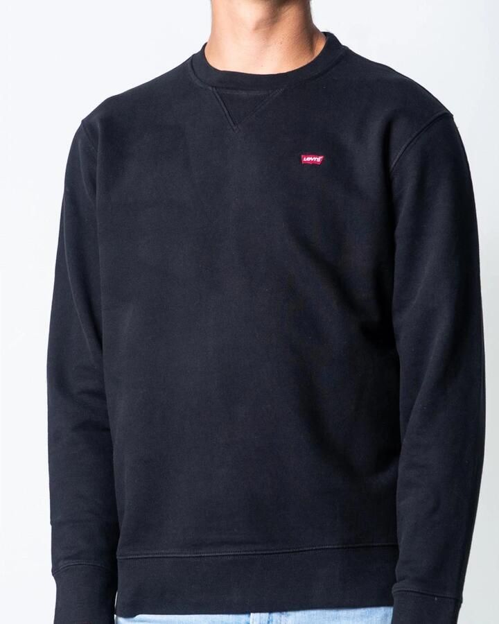 Levi's Klassiek Katoenen Sweatshirt met Ronde Hals Black Heren - Foto 3