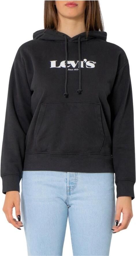 Levi's Zwarte Sweatshirt met Capuchon voor Dames Black Dames - Foto 2