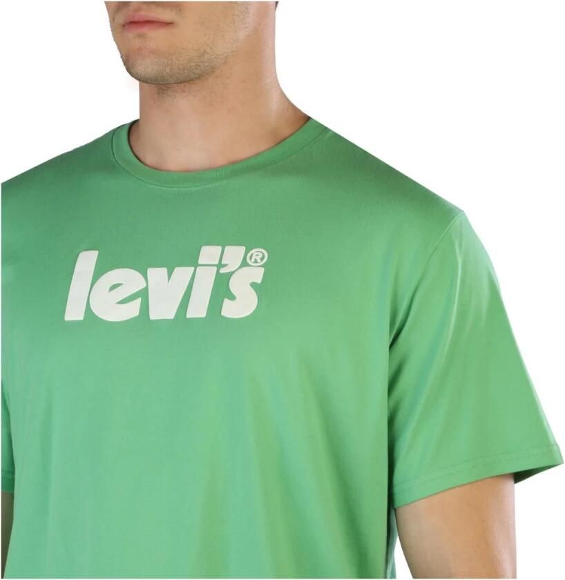Levi's Heren T-shirt met korte mouwen en ronde hals Green Heren