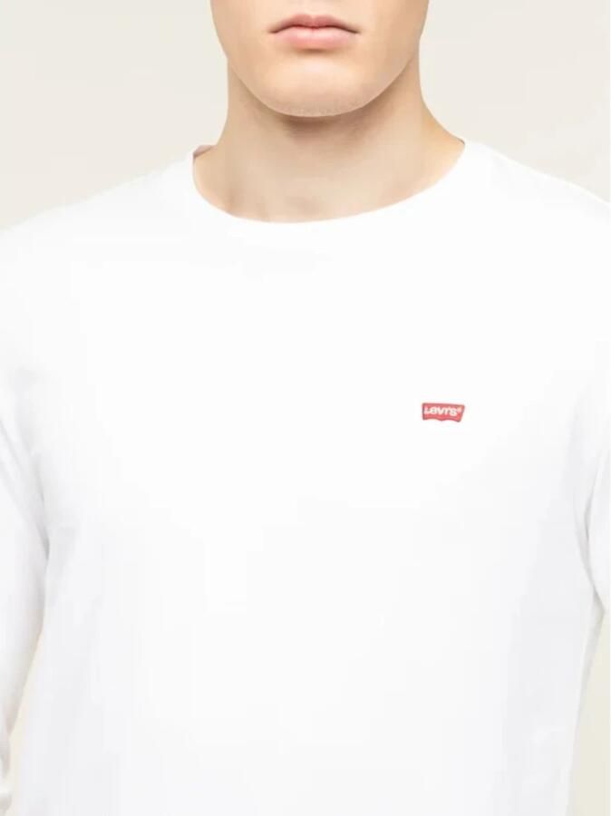 Levis LEVI'S Long Sleeve Small Logo Batwing T-Shirt White- Heren White - Foto 6