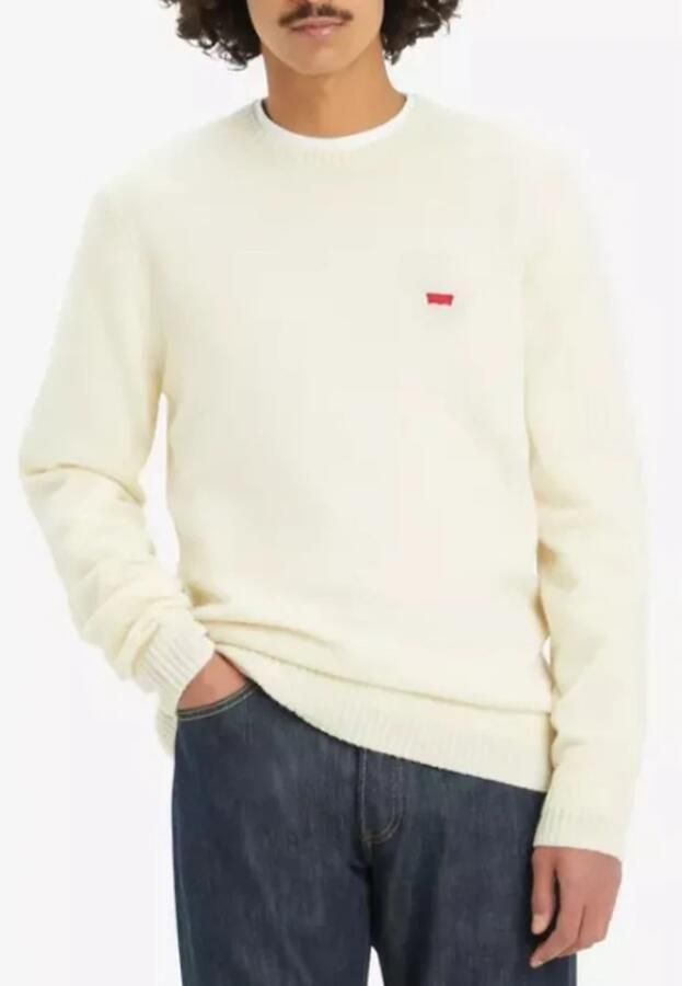 Levi's Wollen trui ORIGINAL HM SWEATER in klassieke ronde halsvorm