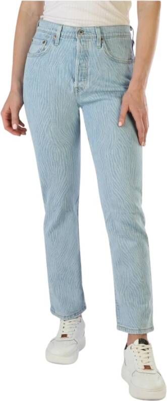 Levi's Dames Jeans met knoopsluiting Blue Dames