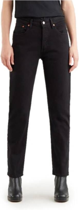 Levi's Zwarte effen jeans met ritssluiting en knoopsluiting Black Dames - Foto 16