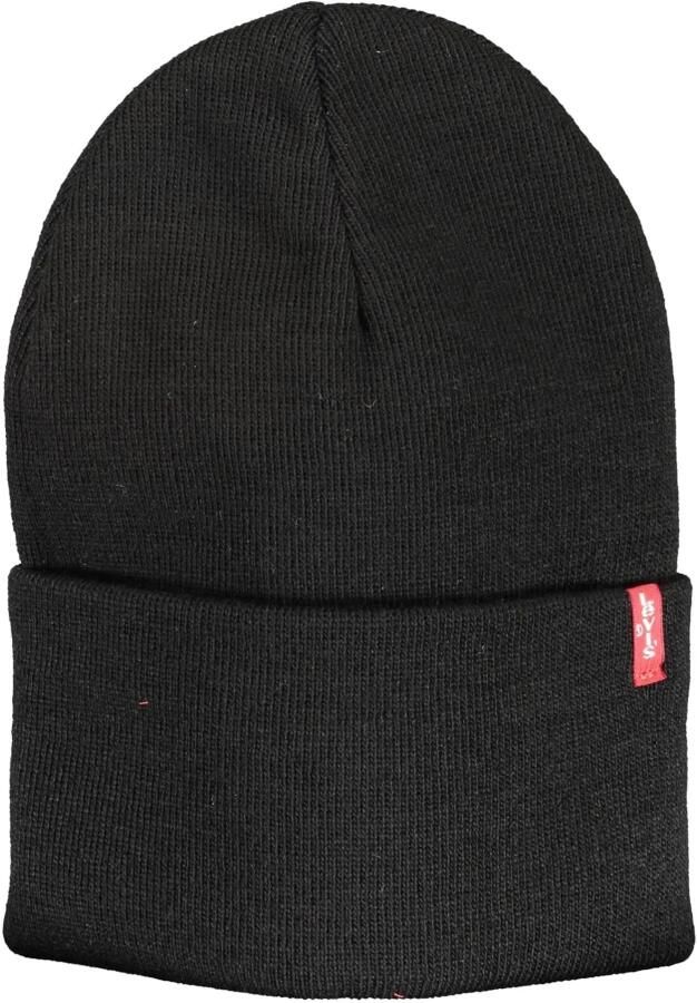 Levi's Beanie met labelpatch model 'SLOUCHY RED TAB'
