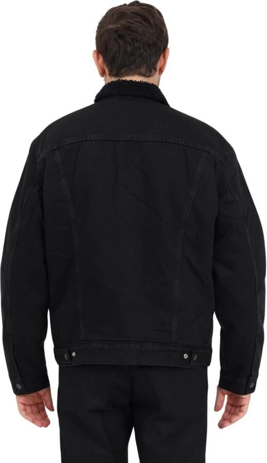 Levis Levi's Type 3 Sherpa Trucker Berk Sherpa Spijkerjassen Kleding black maat: S beschikbare maaten:S - Foto 5