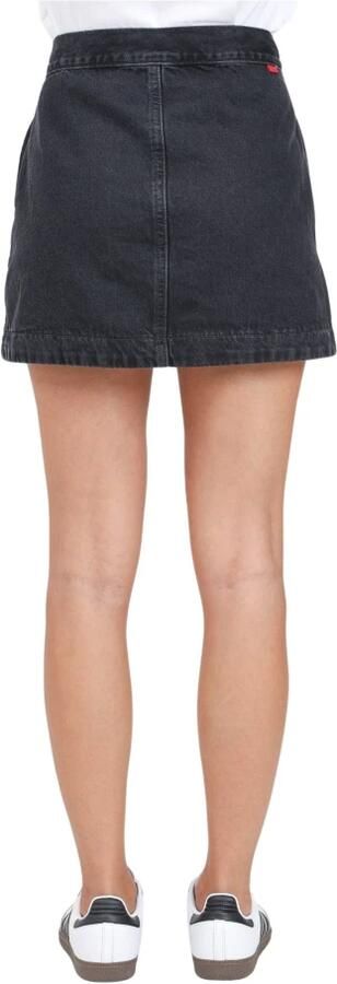Levis LEVI'S Denim Wrap Skirt Black- Dames Black - Foto 3