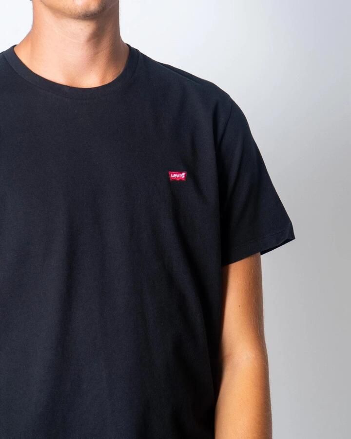 Levi's Zwarte Katoenen Heren T-Shirt met Korte Mouwen Black Heren - Foto 4